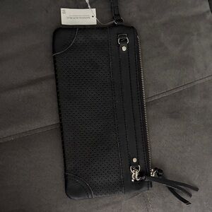Banana Republic Black Wristlet Clutch